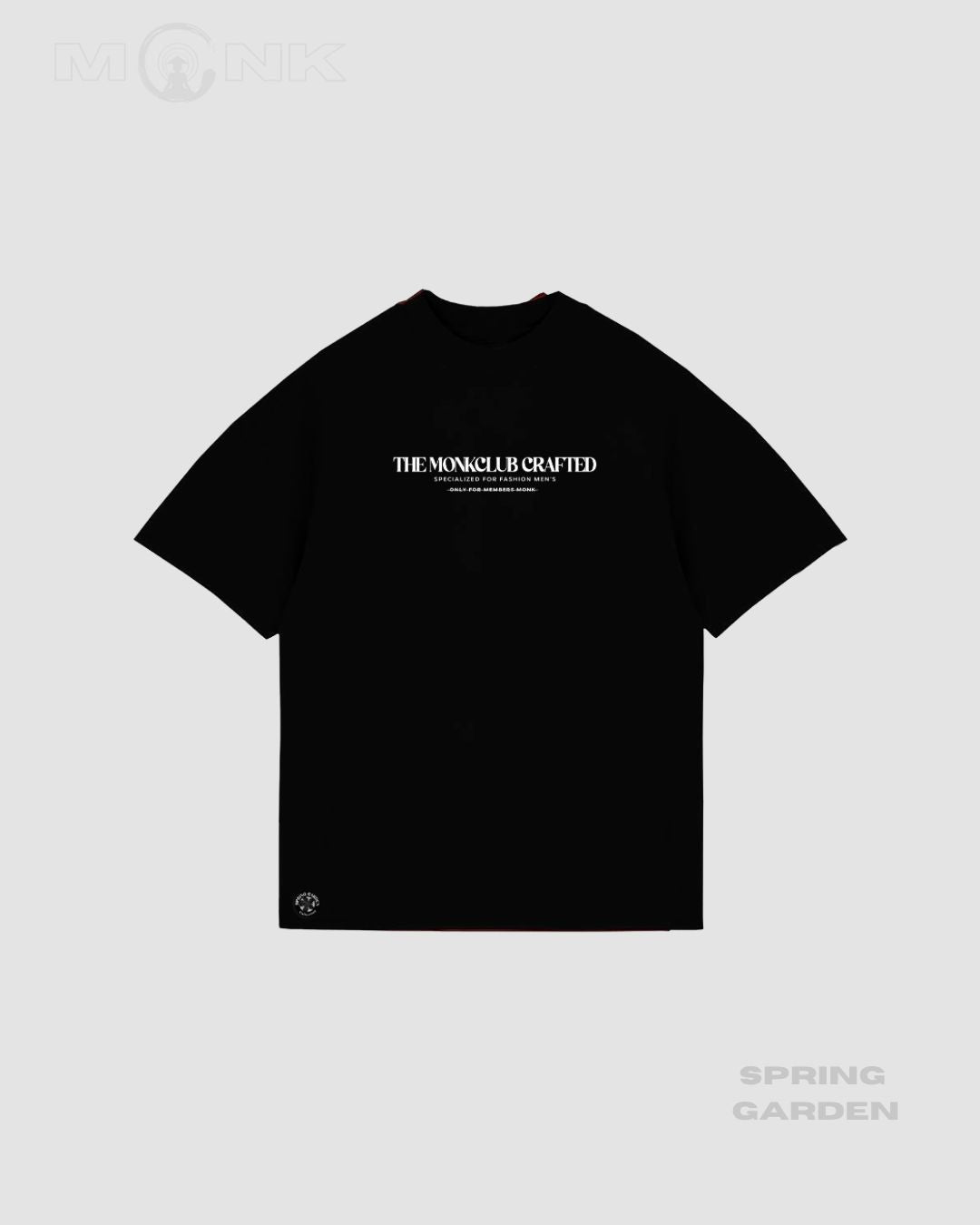 Mushroom,Oversized t-shirt negra