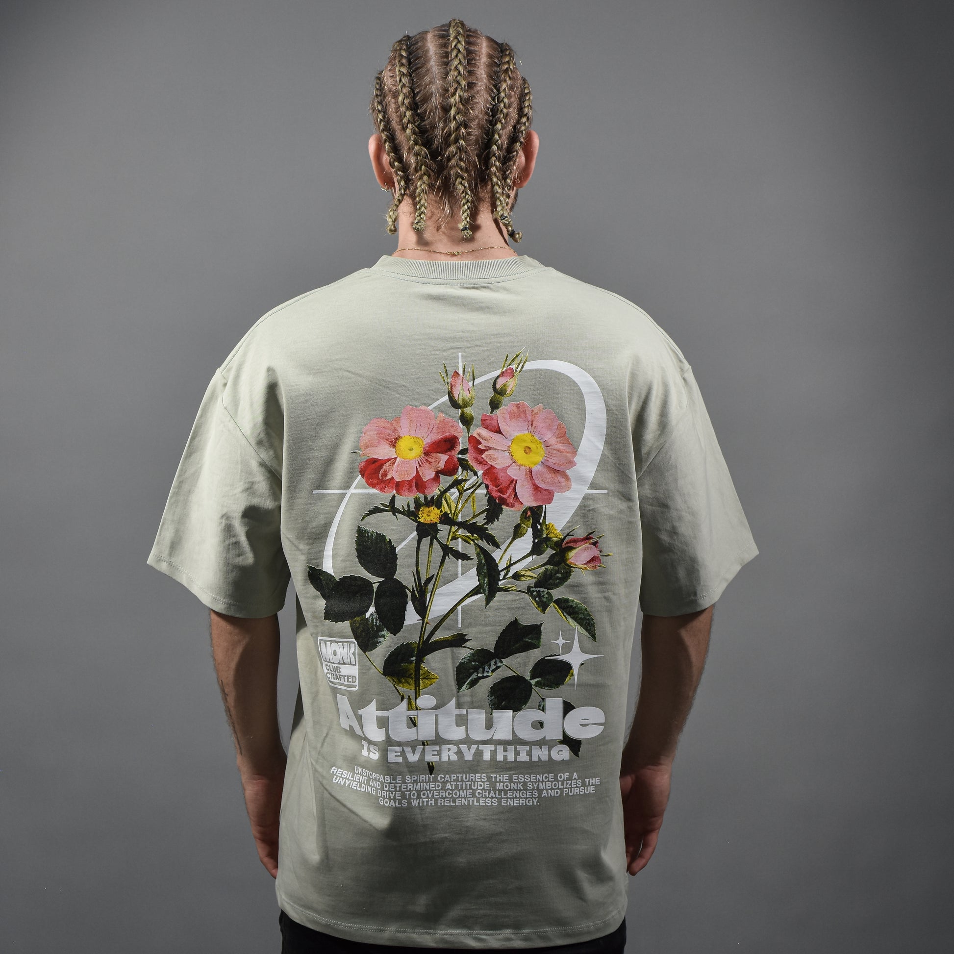 Attitude,Oversized t-shirt pistacho