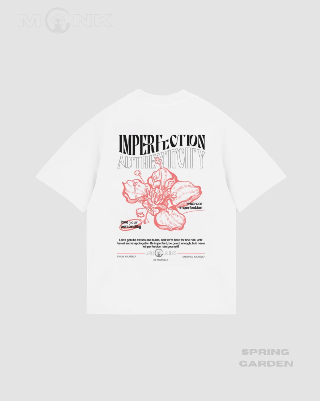 Imperfection ,Oversized t-shirt blanca