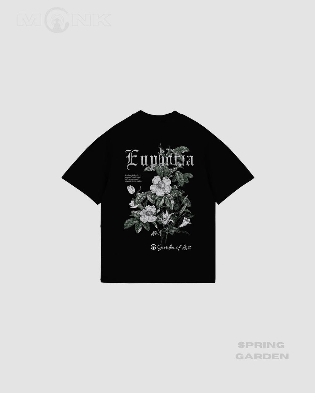 Euphoria ,Oversized t-shirt negro