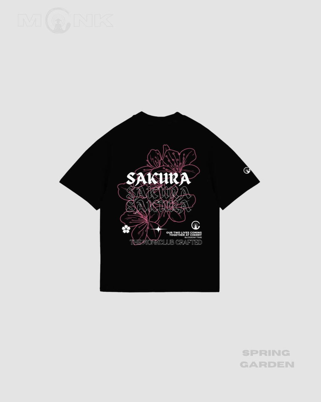 Sakura ,Oversized t-shirt negra
