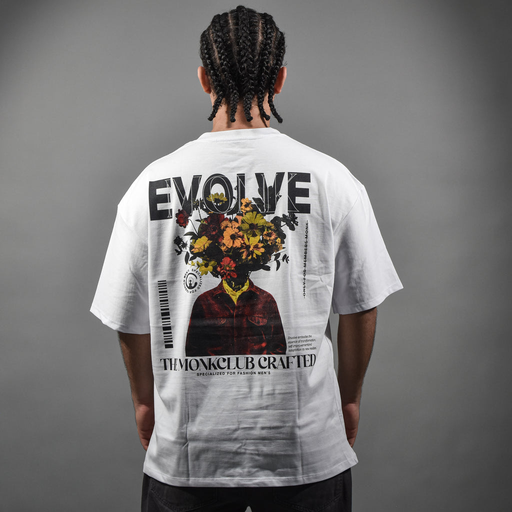 Evolve ,Oversized t-shirt blanca