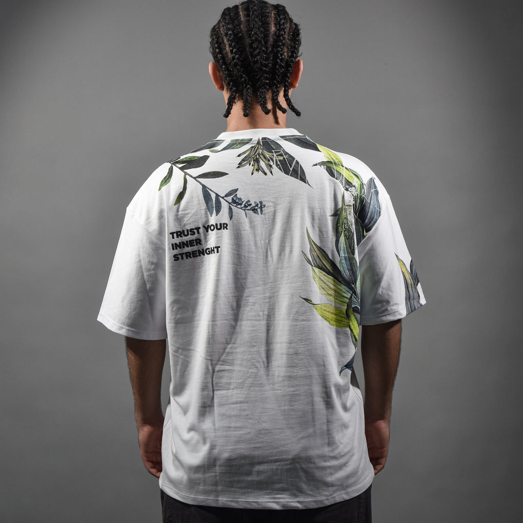 Jungle Dreamleaf ,Oversized t-shirt blanco
