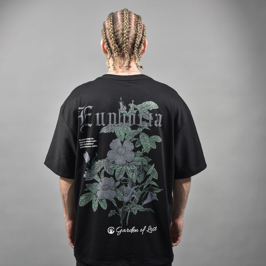 Euphoria ,Oversized t-shirt negro