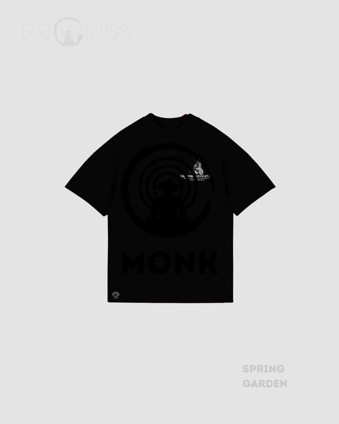 Butterfly ,Oversized t-shirt negra